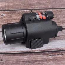 Мини Глок пистолет светильник Охота Отдых на природе пистолет светильник ing оборудование вспышки светильник тактический прицел красный лазерный светодиодный фонарь