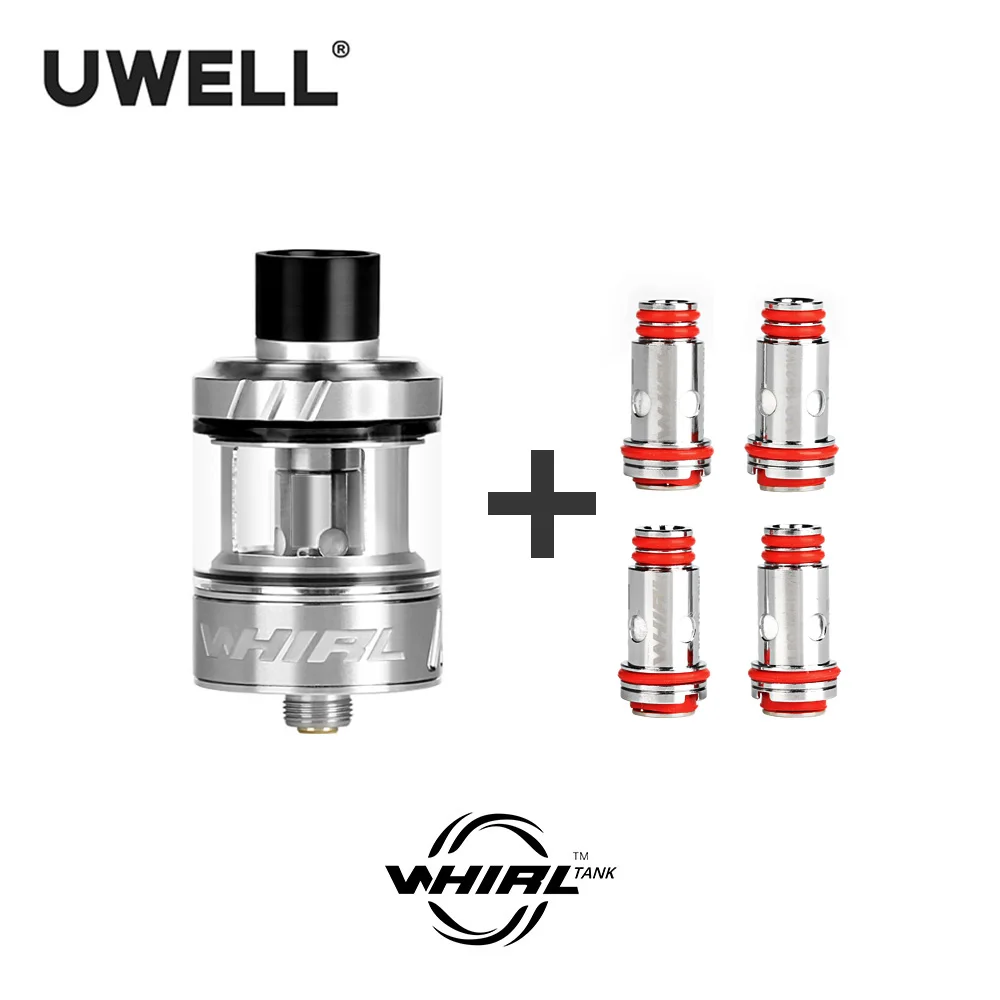 UWELL Whirl Tank Vape Tank 3.5ml & 4 Pcs Whirl Tank Coil 0.6/1.8 ohm Electronic Cigarette SubTank &Coil Vaping UWELL Whirl Tank Vape Tank 3.5ml & 4 Pcs Whirl Tank Coil 0.6/1.8 ohm Electronic Cigarette SubTank &Coil Vaping
