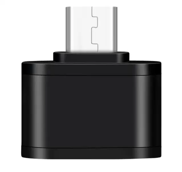 USB Micro OTG адаптер Micro Мужской к USB 3,0 Женский OTG адаптер синхронизации данных зарядный адаптер для Android телефона планшета - Цвет: Черный