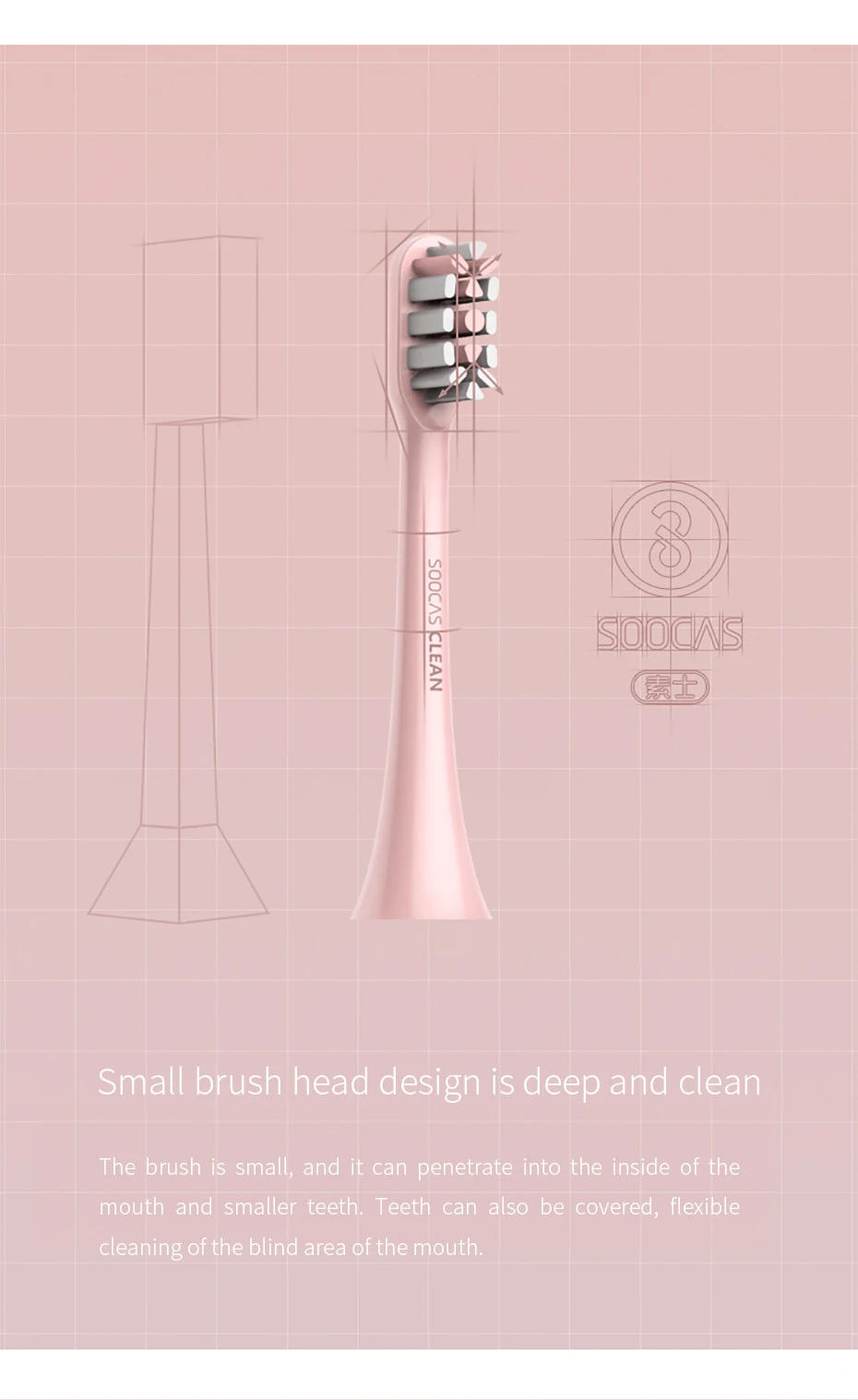 New Original SOOCAS X3 Waterproof Electric Toothbrush Rechargeable Sonic Electrric Toothbrush Upgraded Ultrasonic Toothbrush 7