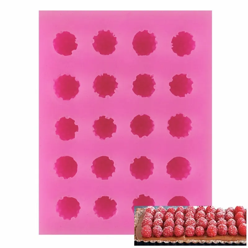 Raspberry Клубника Силиконовые Формочки Для фондана шоколадная форма для торта Декор силиконовая форма для торта инструменты для украшения кексов A1836