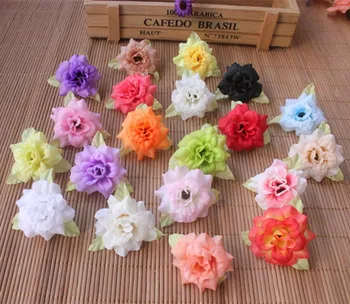 

4.5CM,Small Fabric Real Touch Roses Heads,Artificial Silk Flower Arrangements florist supplies,Wedding Decorations,Charms Head