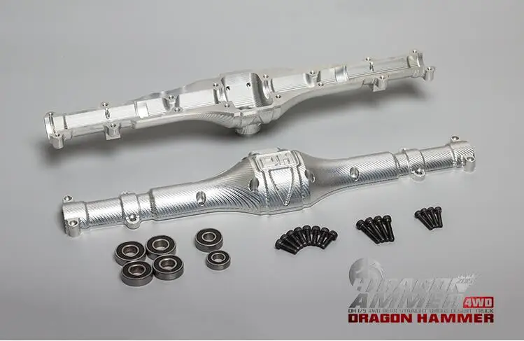 【Racing CNC сплав задняя сплошная ось системы/корпус для Dragon Hammer 1,0 2,0 rc автомобиля 1/5