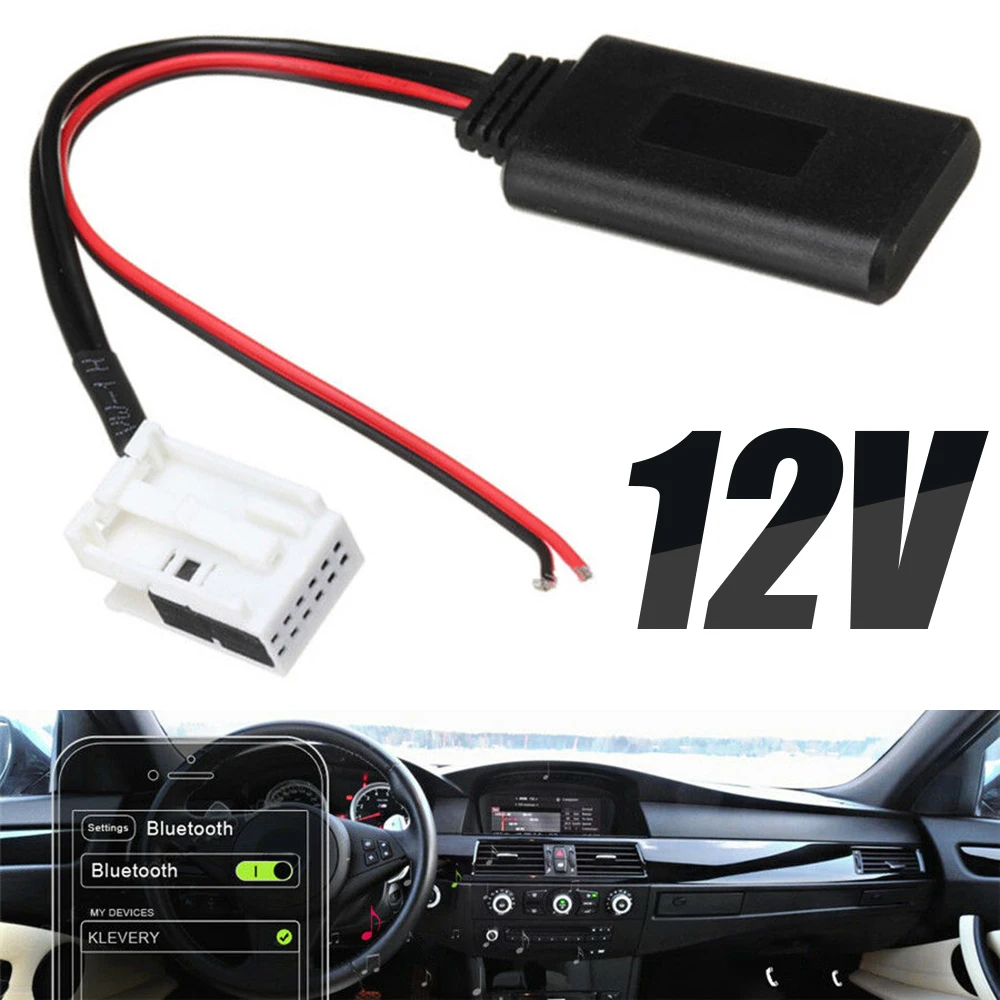 Аудиоадаптер для BMW E60 04 10 E63 E64 E61 1 шт. 12Pin 12 В bluetooth Кабель Aux мини радио стерео