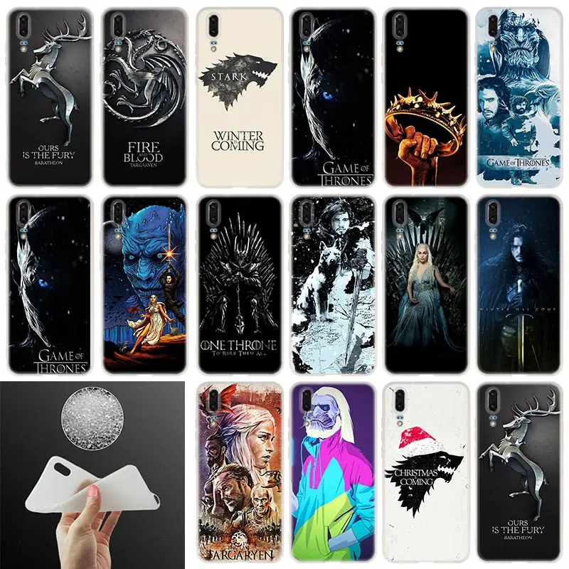 

Soft Silicone Phone Case Game of Thrones For Huawei P30 P20 P30Pro P10 P9 P8 Plus Lite 2017 P samrt 2019 Cover