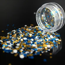 1 коробка темно-синие ультратонкие блестки красочный акриловый порошок кристалл ногтей Полимер ногтей советы строитель Ложные Советы Инструменты Круг