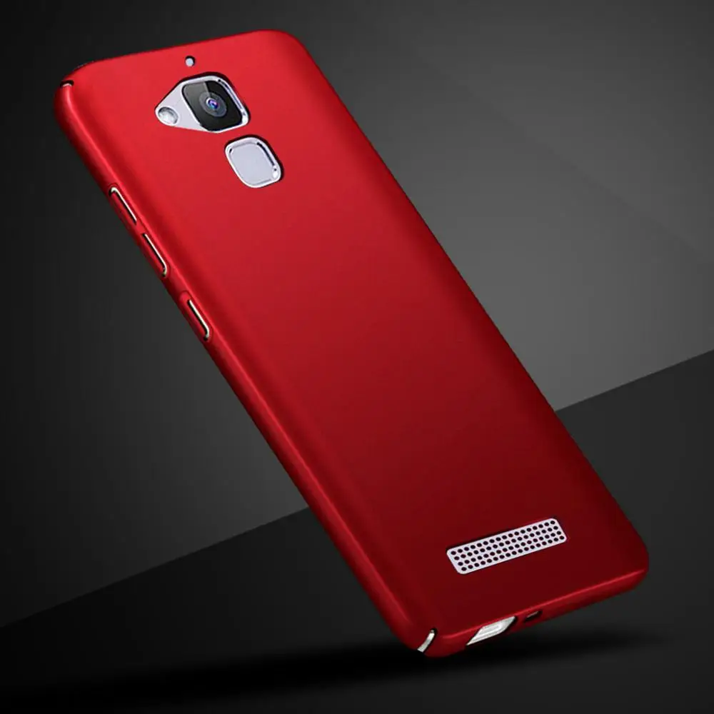 Slim Hard PC Phone Case For Asus ZenFone 3 Max ZC520TL Cover Frosted Plastic Case For Asus ZenFone 3Max ZC520TL X008D 5.2" Coque - Цвет: Red