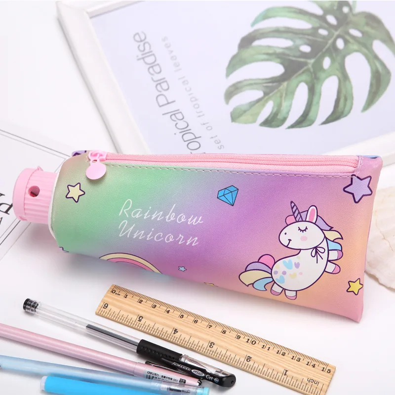 Милый чехол для карандашей Kawaii estuche escolar unicorn kalem kutusu пенал школьный stylo