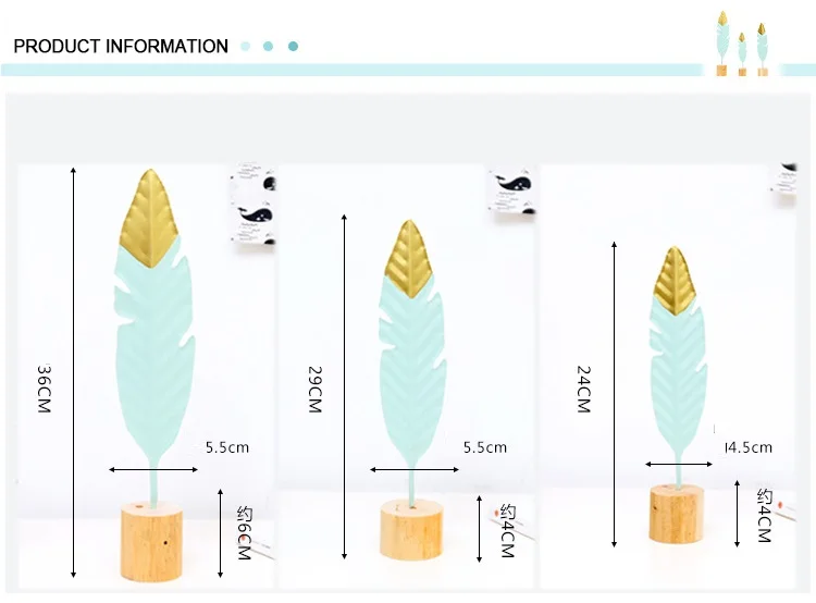 Скандинавские креативные Инс железные перья формы украшения металлические офисные художники книжная комната настольные украшения стрельба реквизит украшение дома