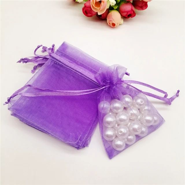 Sacchetti regalo in organza da 100 pezzi Sacchetti per imballaggio di  gioielli Decorazione per feste di