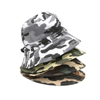 

Men Women Camouflage Bucket Hat Outdoor Hunting Camping Boonie Fishing Hat Fisherman Sun Cap Fashion Unisex Accessories
