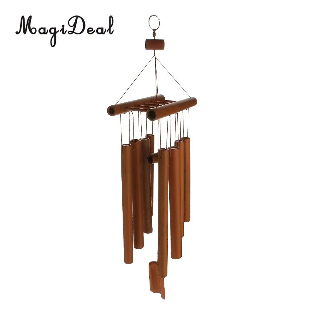 MagiDeal Relaxing Bamboo Yard Garden Outdoor Living Wind Chimes Windchime Home Decor