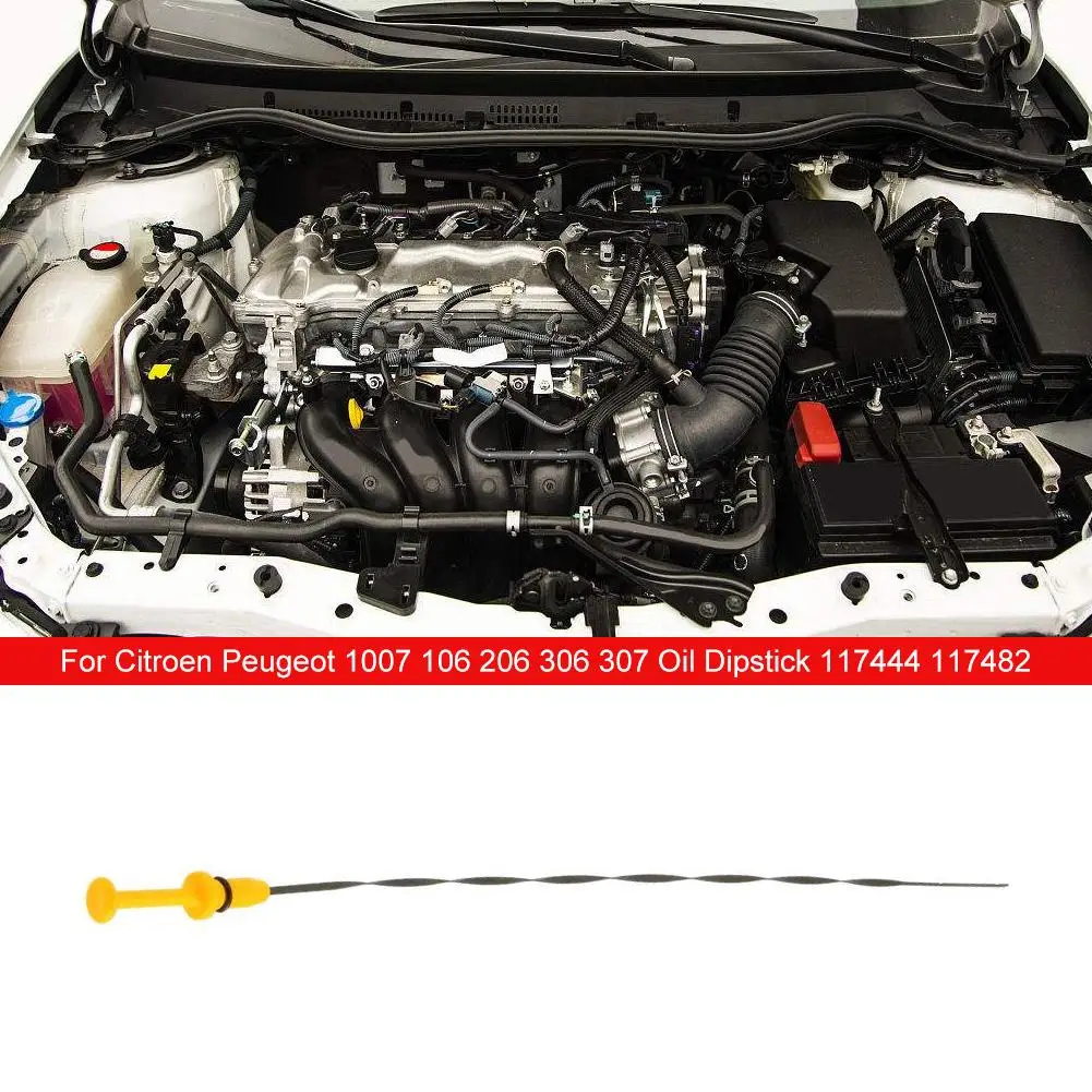 Juan 1PCS Car Engine Oil Level Dipstick 117444 117482 for Citroen Peugeot 1007 106 206 306 307