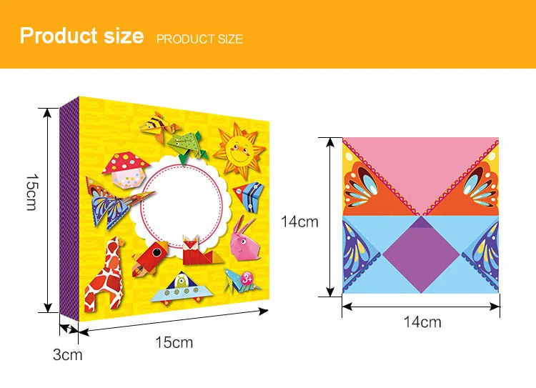 Новинка интерес детская книга оригами для животных узор 3D пазлы/Детская бумага для творчества производство игрушки для детей ремесла