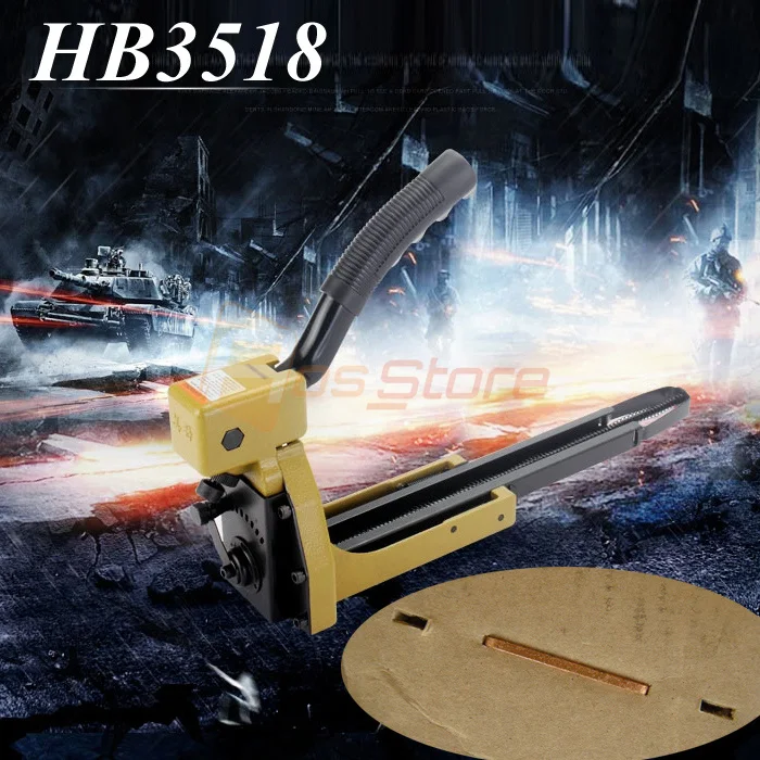 HB3518 ручная упаковка коробка мини-степлер Nailer 1-3/" герметик ближе для 16-18 мм скобы коробки закрытия упаковочные инструменты степлер