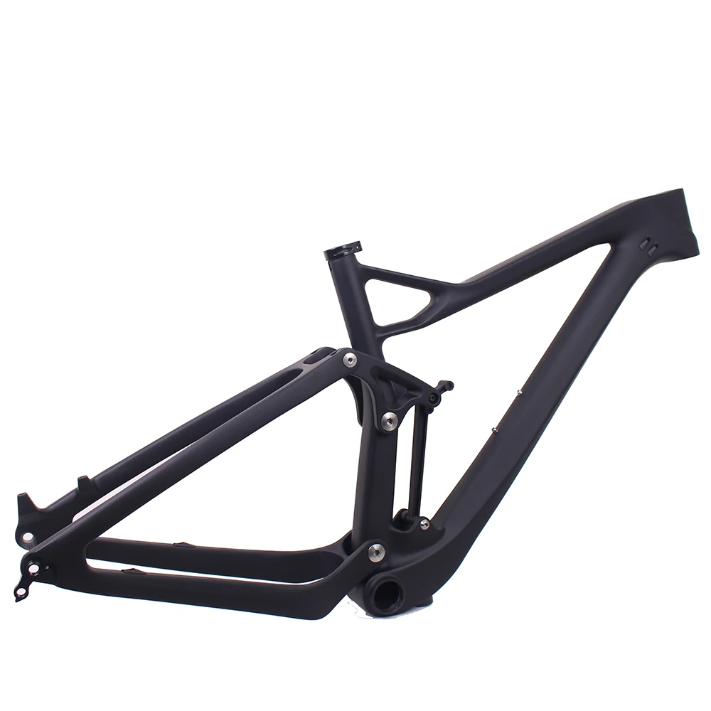 Best 29er Full Suspension Carbon Frame, Carbon MTB Frame 29er Mountain Bike Carbon Frame size 15.5/17.5/19/21inch full suspension MTB 5