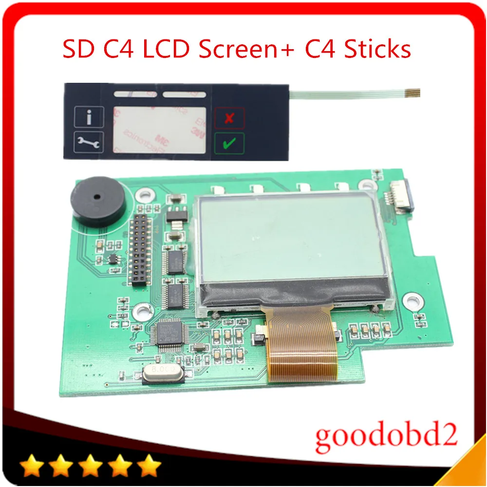 SD Connect C4 Stickers Labels +C4 LCD Screen for MB Star C4 diagnostics tools SD diagnostic tool MBB Compact 4 on the box pretty SD Connect C4 Stickers Labels +C4 LCD Screen for MB Star C4 diagnostics tools SD diagnostic tool MBB Compact 4 on the box pretty