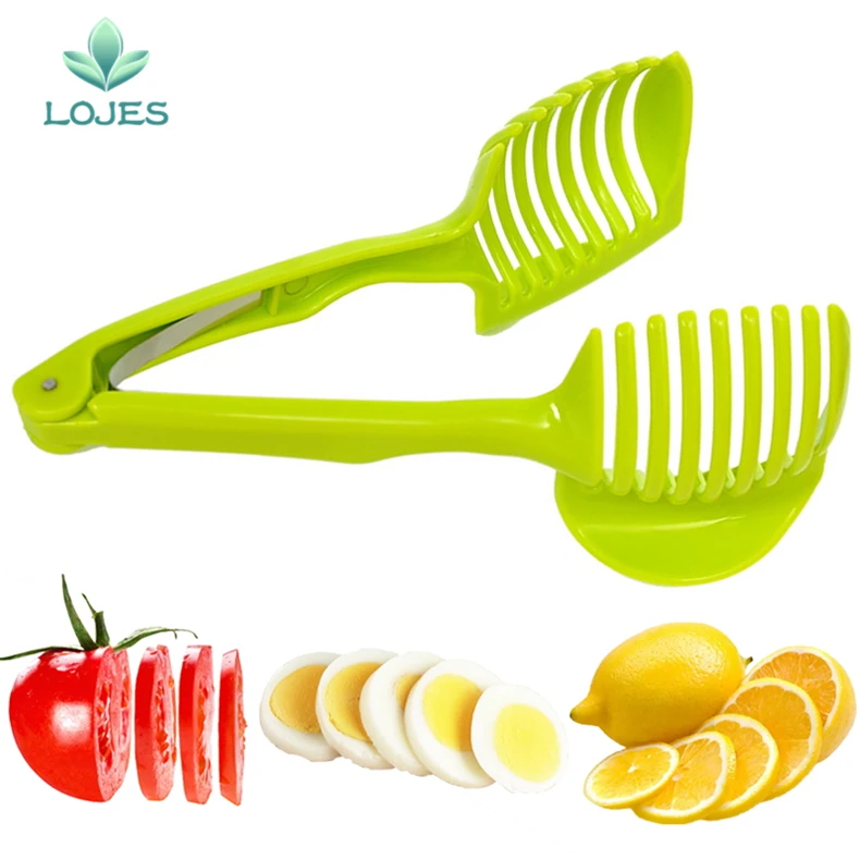 Onion Tomato Vegetable Slicer Cutting Aid Guide Holder Slicing Cutter