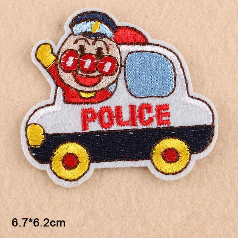 Anpanman Мультяшные термоклейкие вышитые нашивки для одежды наклейки оптовая