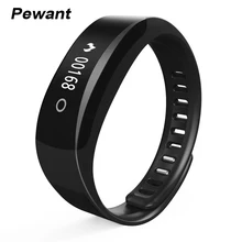 Pewant 0.91 OLED Приборы для измерения артериального давления смарт-браслет с сердечного ритма Мониторы шагомер Водонепроницаемый умный Браслет PK miband2 ID107