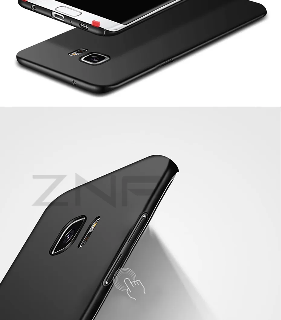 ZNP тонкий жесткий чехол для телефона samsung Galaxy S8 S9 Plus Note 8 Роскошный ультра тонкий чехол s для samsung S7 Edge S6 Edge S8 чехол