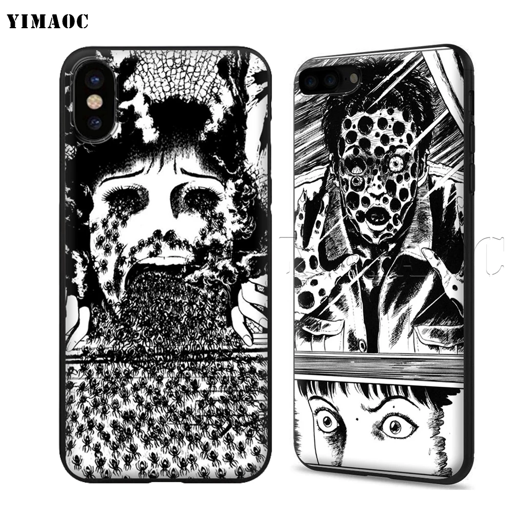 YIMAOC Junji Ito тройники ужас Мягкий силиконовый чехол для iPhone 11 Pro XS Max XR X 8 7 6 6S Plus 5 5S se