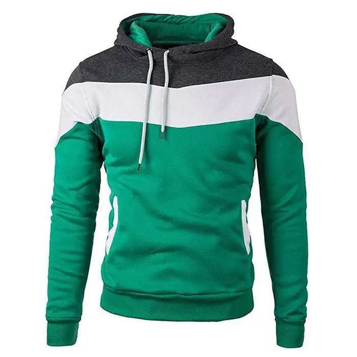 Autumn Casual Men's Skateboarding Hoodies Multicolor Splice Pullovers Sport Hoodie Man Gym Fitness Casual Long Sleeve Coat