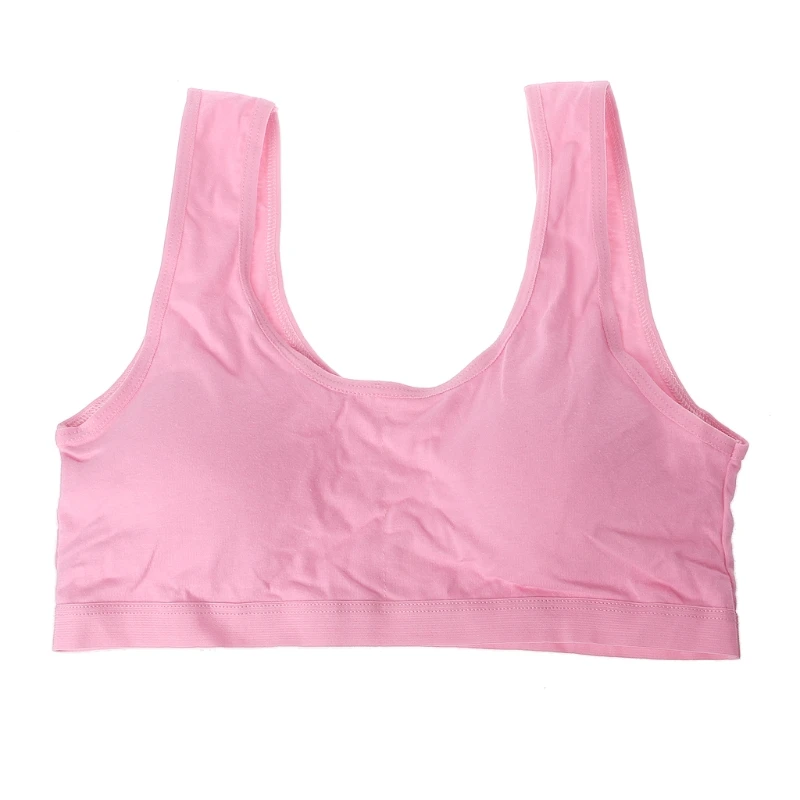 Удобное нижнее белье для девочек-подростков; мягкая Спортивная одежда для подростков - Цвет: Розовый