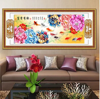 

DIY Diamond Embroidery,Round Diamond Blooming Wealthy peony version rhinestone 5D Diamond painting cross stitch,needlework