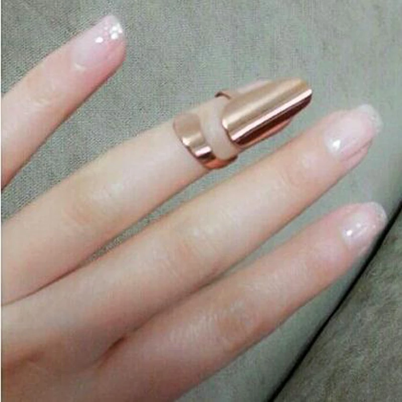 Креативные женские вечерние кольца с металлическим наконечником в стиле панк, розовое золото, указательный палец, титановая сталь, ювелирное изделие, 3 шт./партия