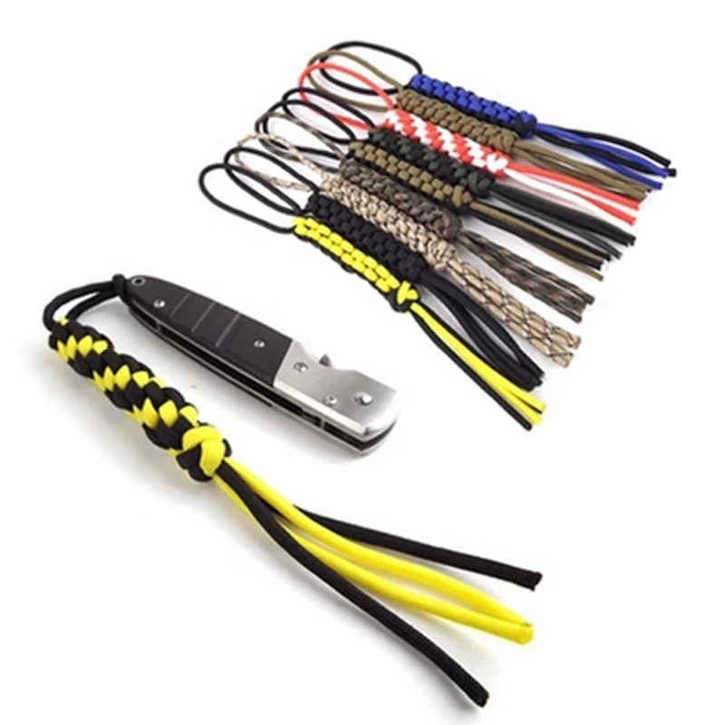 EDC 5pcs Paracord Survival Knife Keychain Lanyard Multi function