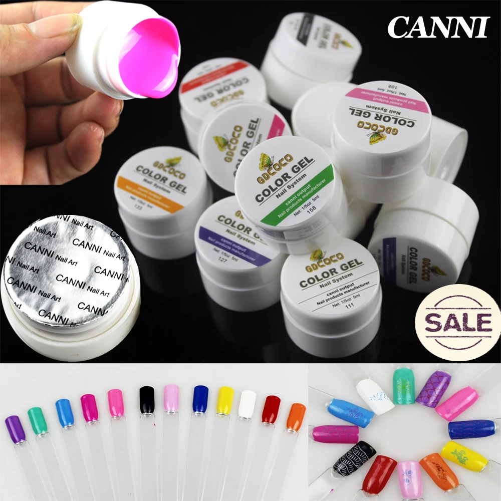 Gel Nail Polish Set UV Gelpolish Paint For Nails 12pot Canni Bling Color French Art Vernis Ongle