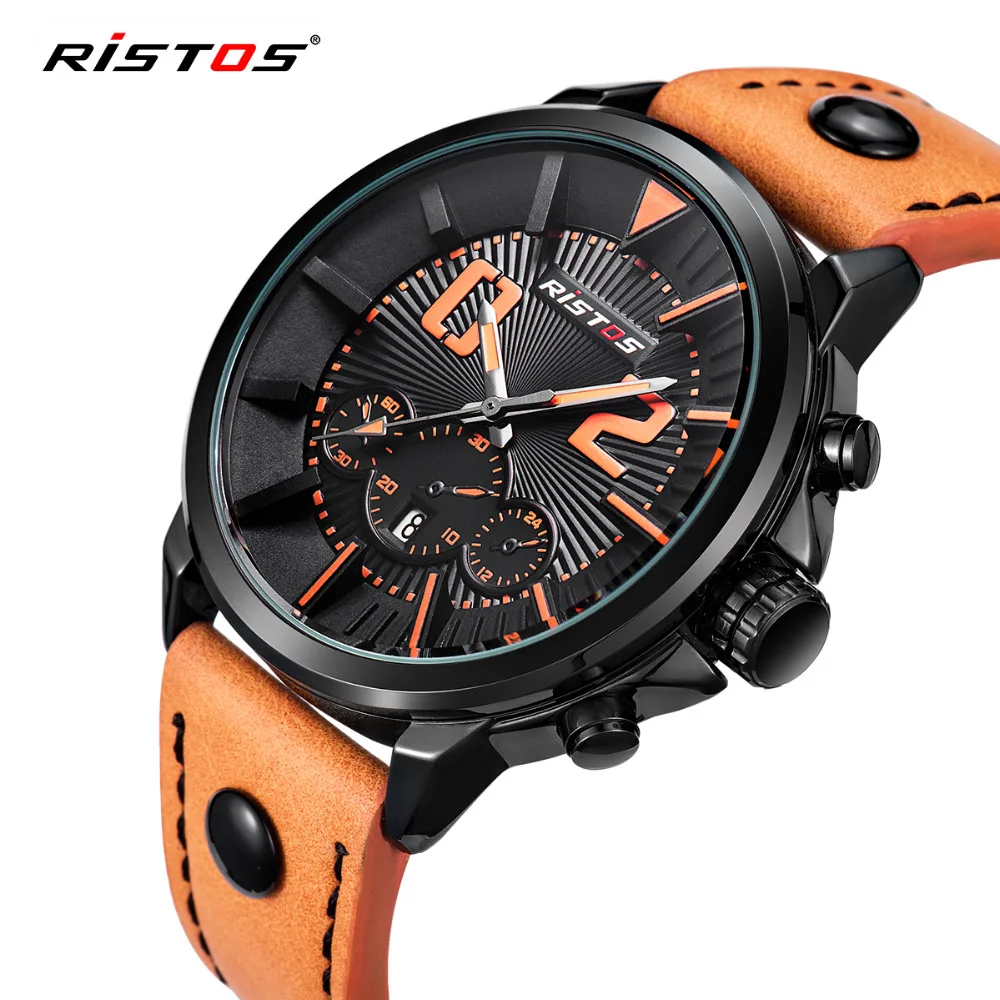 

Chronograph Wacth Mens Sports Wrist Watches Date Waterproof Males Geneva Quartz Clock Military Hora Relogio Masculino 90031