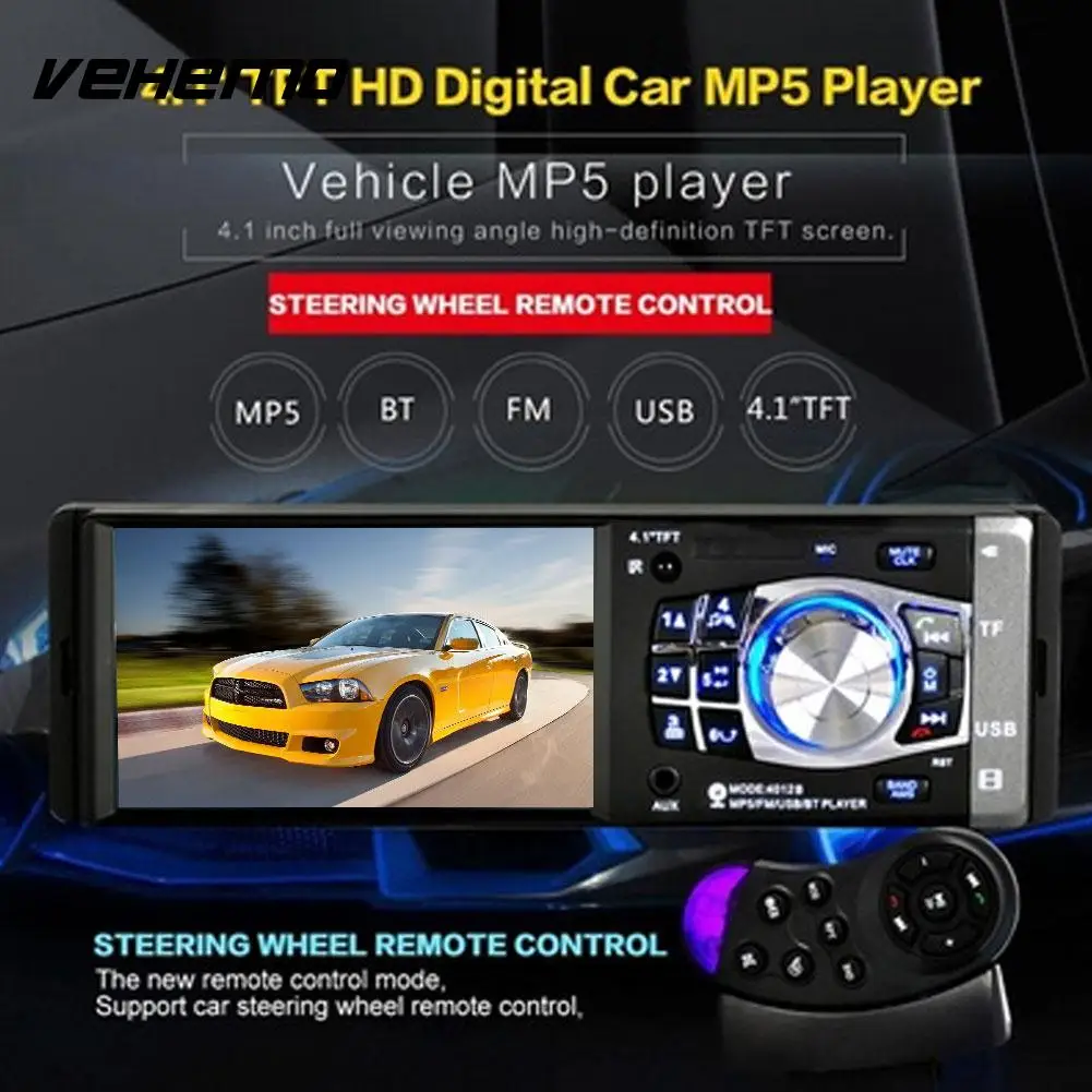 

Car MP3 Car MP5 Universal MP5 Player with Square Control Support TF Card DC 12V Bluetooth2.0 Car Radio TFT Screen