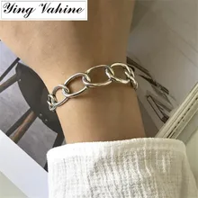 Ying vahine Новые подлинные 925 пробы серебряные ювелирные изделия серебряные кольцевые браслеты для женщин bijoux femme