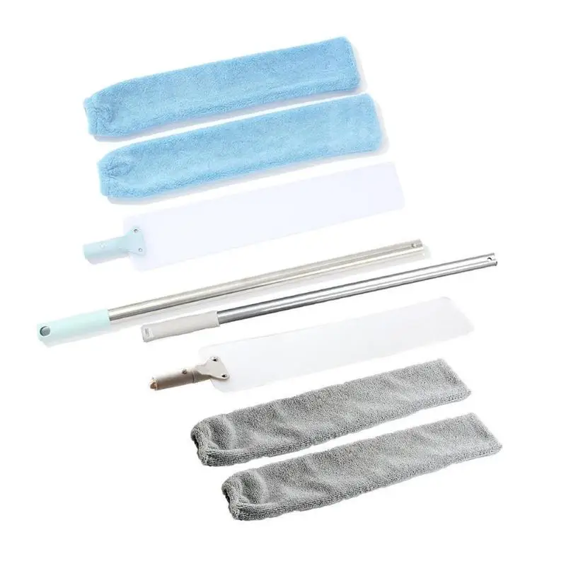Щетка для очистки пыли с длинной ручкой для дома и спальни, инструмент для очистки крытых клещей