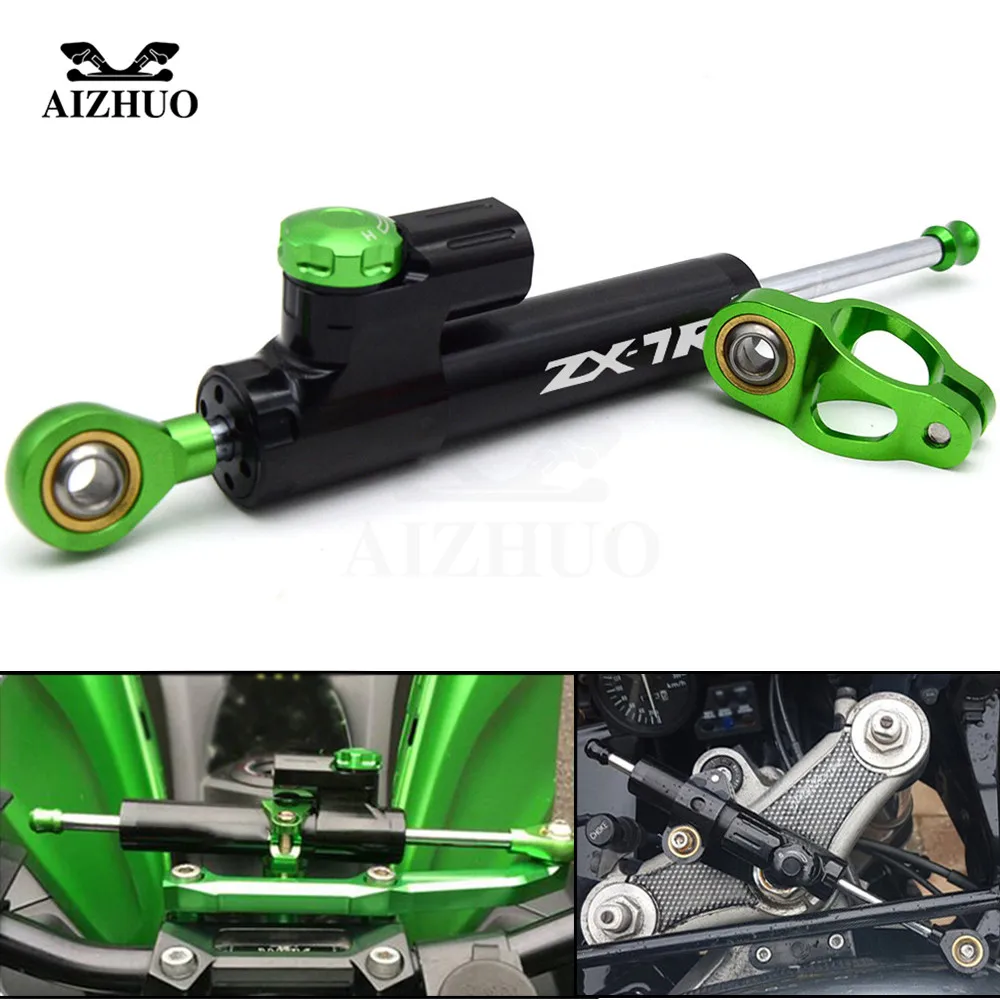 

For KAWASAKI ZX7R ZX 7R 1989 1990 1991 1992-2003 CNC Aluminum ZX7R Motorcycle Damper Steering Stabilize Safety Control