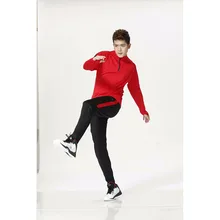 Новая футболка для бега Мужская спортивная одежда с длинными рукавами для бега трусцой для баскетбола фитнес плотный облегающий Топ быстросохнущая тонкая спортивная рубашка