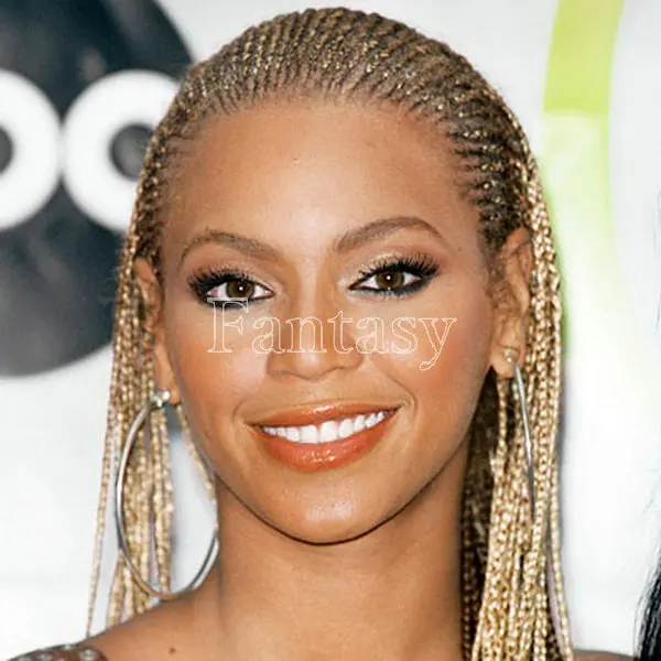 2015 Fresh blonde braided lace front wigs dark roots blonde