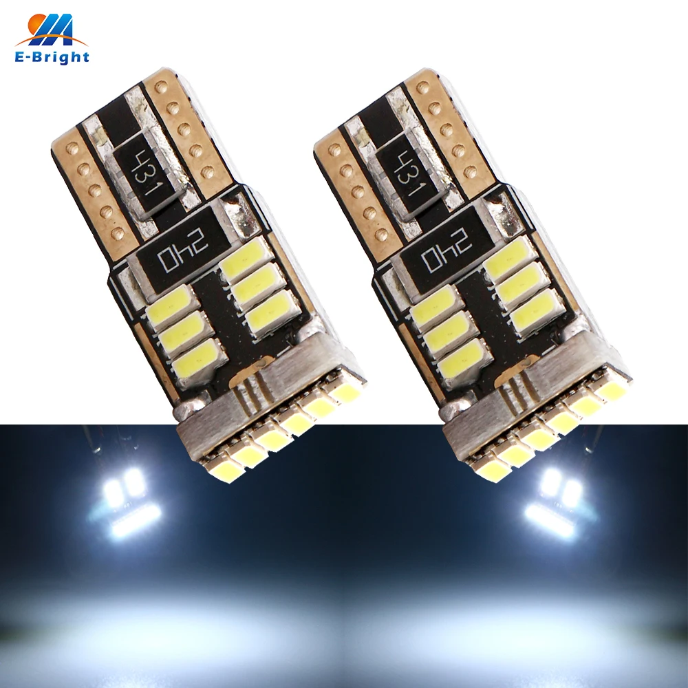 

10-100PCS T10 Canbus 3014 18 SMD Led Chips No Error Canbus W5W T10 Led 3014 Led Bulbs Clearance Wedge Lights Auto Car door Light