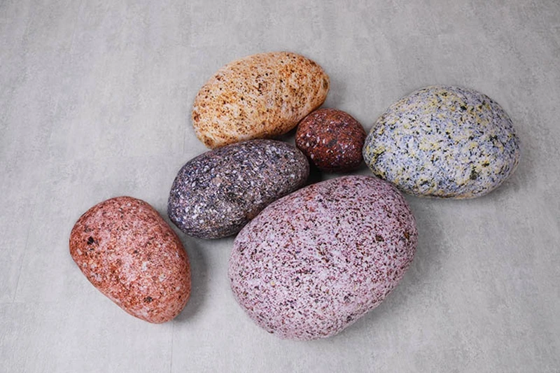 6pcs colorful cobblestone plush pillow creative stone cushions simulation stone toys children plush toys gift home decoration DY50425 (2)