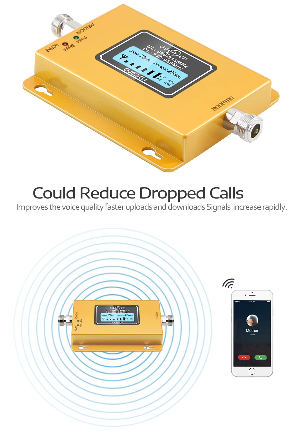 Экономичный ЖК-дисплей GSM band 8 900 МГц 2g 3g повторитель сигнала GSM усилитель 20dbm усилитель сигнала сотового телефона