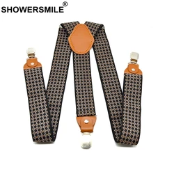 SHOWERSMILE Suspenders Pants Men Polka Dot Male Trouser Belt Y Back Braces Male 3 Clips Pants Straps 3.5*120cm Adult Suspenders SHOWERSMILE Suspenders Pants Men Polka Dot Male Trouser Belt Y Back Braces Male 3 Clips Pants Straps 3.5*120cm Adult Suspenders