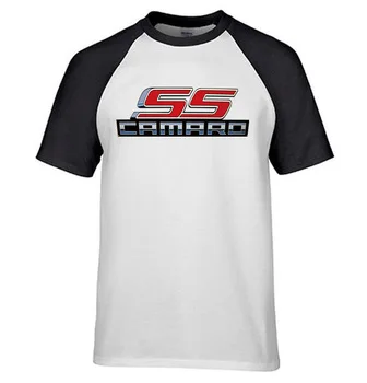 Fashion Casual T-shirts Camaro Ss Logo Shirts Chevrolet Chevy Men 100% Cotton Raglan Sleeve O-neck T Shirt Tees Tops