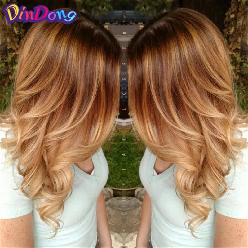 DinDong 18 inch Invisible Wire Hair Extensions Synthetic Wavy 3 Pieces Fish Line Clips in Hair Extensions Natural Hair Clips