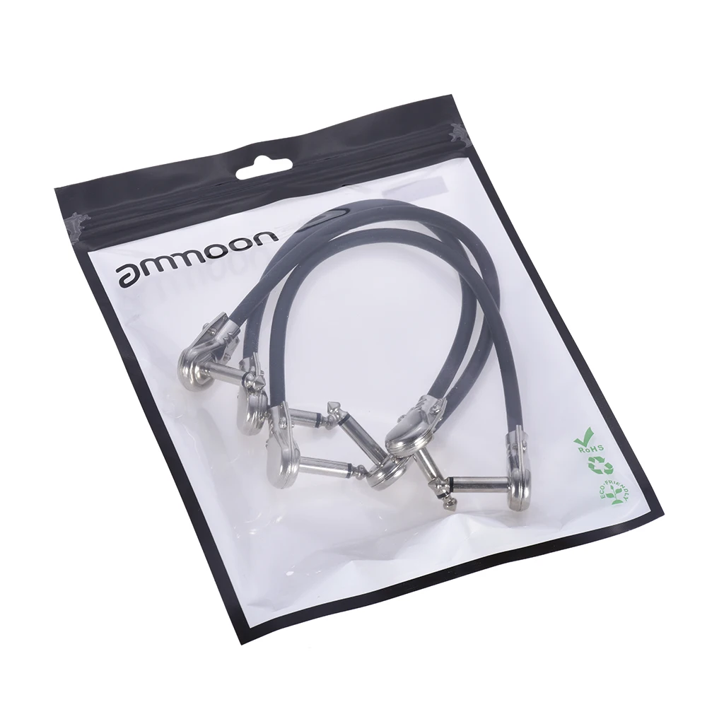 Ammoon 30 см/12 дюймов гитарный кабель гитарная педаль эффектов инструмент патч 1/4