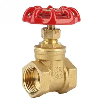 

1 PC DN20 Brass Gate Valve Water Gate Valve BSPP G3/4 Sluice Valve 232PSI for Water Oil Gas valvula solenoide