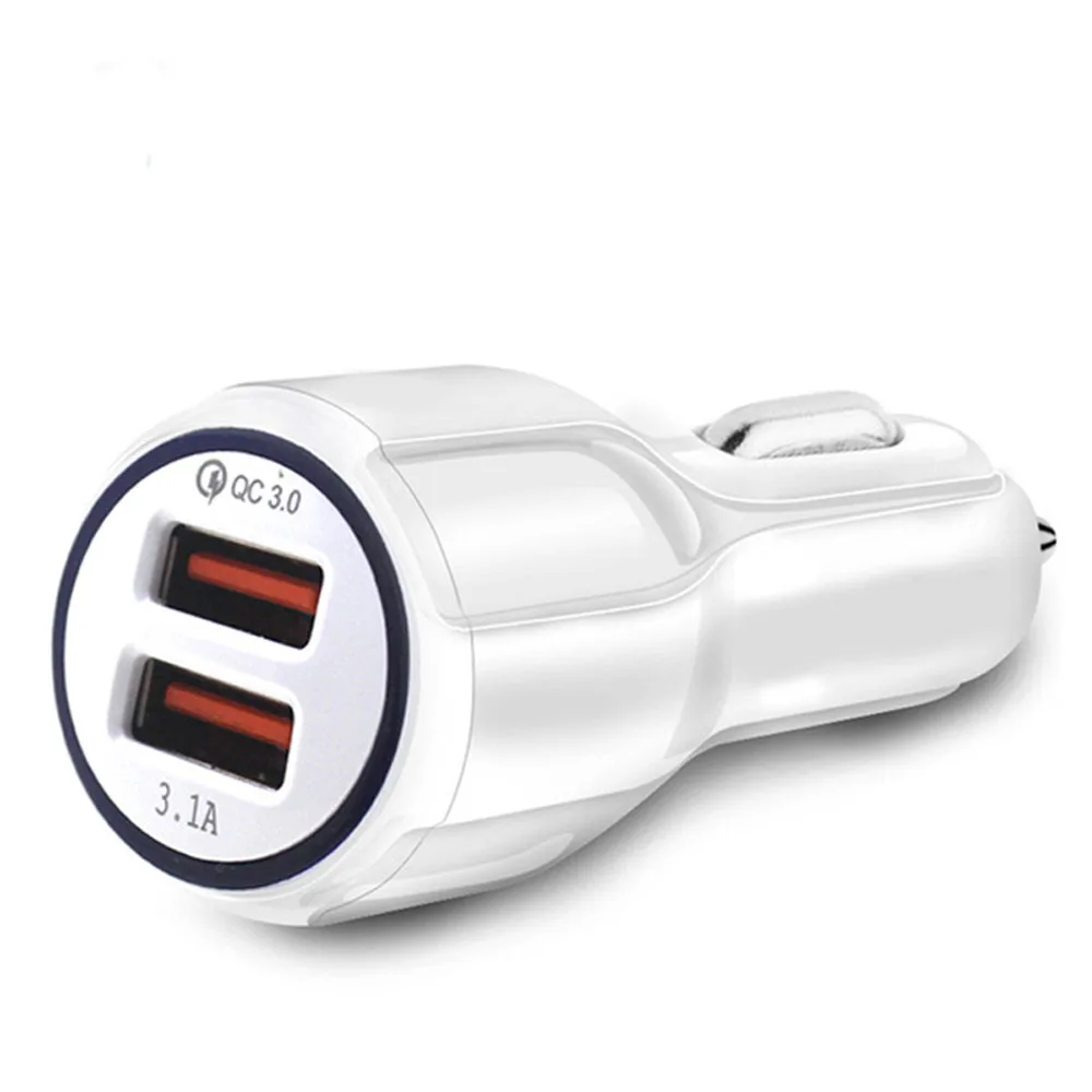 1pc Car Charger Quick Charge 3.0 Fast Charging Adapter Dual USB Car-Charger for Iphone Micro USB Type C Cable Phone Chargers 1pc Car Charger Quick Charge 3.0 Fast Charging Adapter Dual USB Car-Charger for Iphone Micro USB Type C Cable Phone Chargers