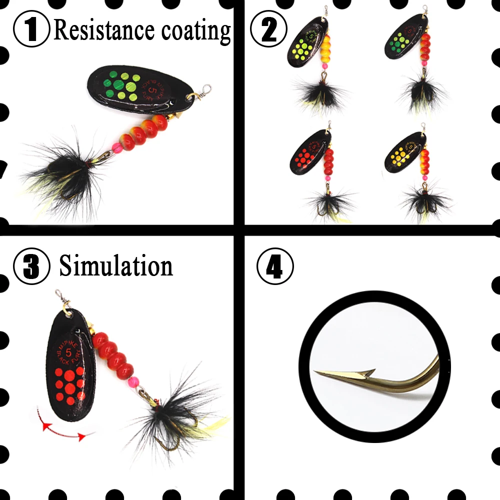 1PC Spinner Lure Bait 5g 7g 10.5g 13.5g Spoon Lures pike Metal Fishing Lure Bass Hard Bait With Feather Treble Hooks aglia 1PC Spinner Lure Bait 5g 7g 10.5g 13.5g Spoon Lures pike Metal Fishing Lure Bass Hard Bait With Feather Treble Hooks aglia