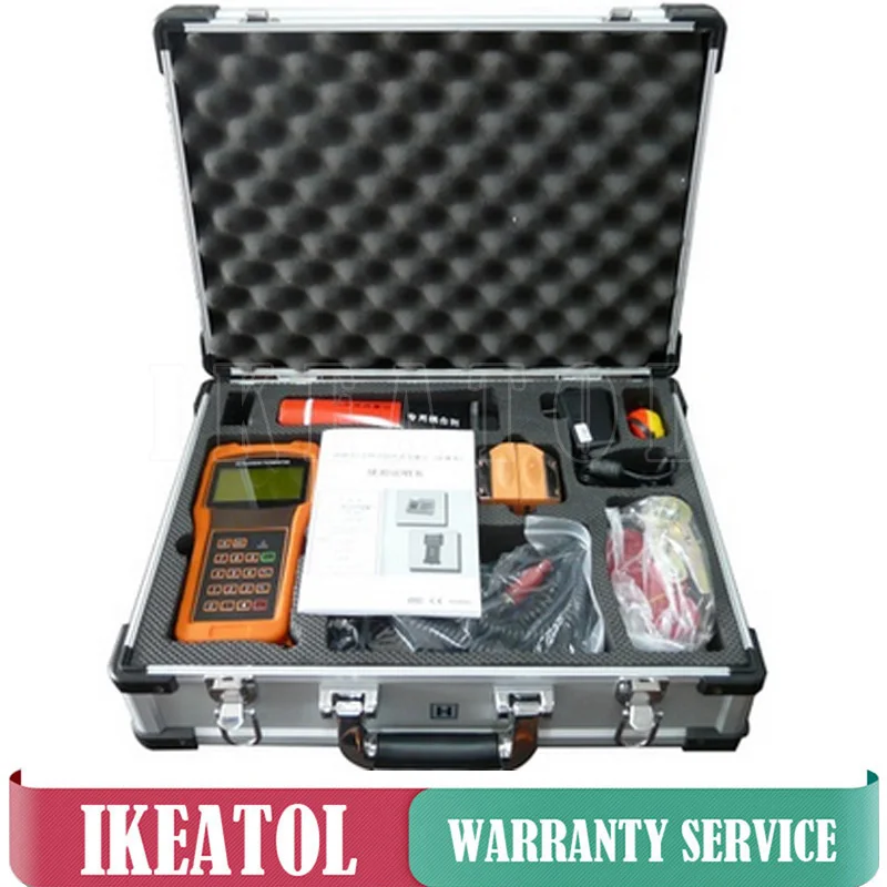 

TUF-2000H Ultrasonic Flow Meters Liquid Digital TS-2-HT and TM-1-HT Transducer DN15-700mm Handheld Flowmeter